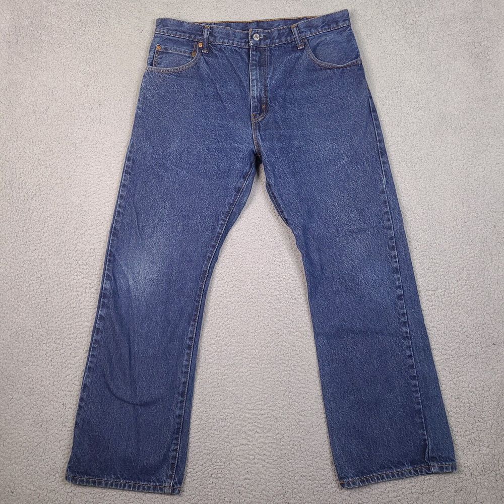 Levis Jeans Mens 34x30 Blue 517‎ Bootcut Western Workwear Cowboy Denim Cotton